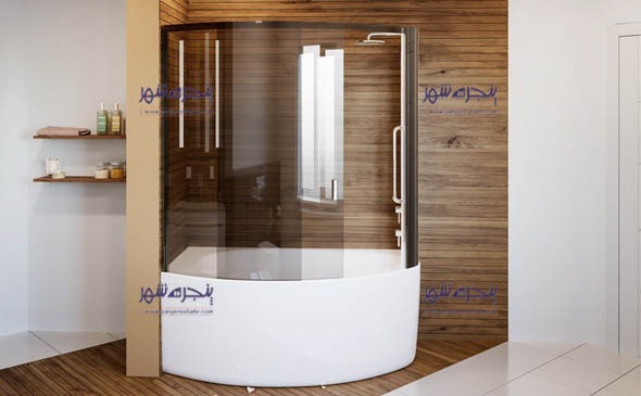 درب شیشه ای حمام
