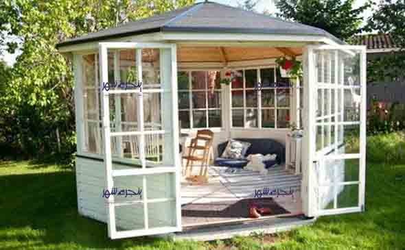 آلاچیق شیشه ای دوجداره upvc
