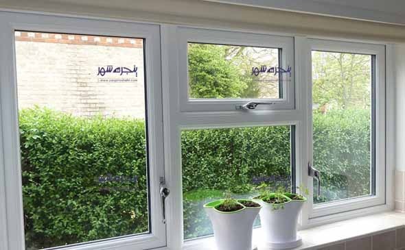 پنجره دوجداره upvc دوحالته