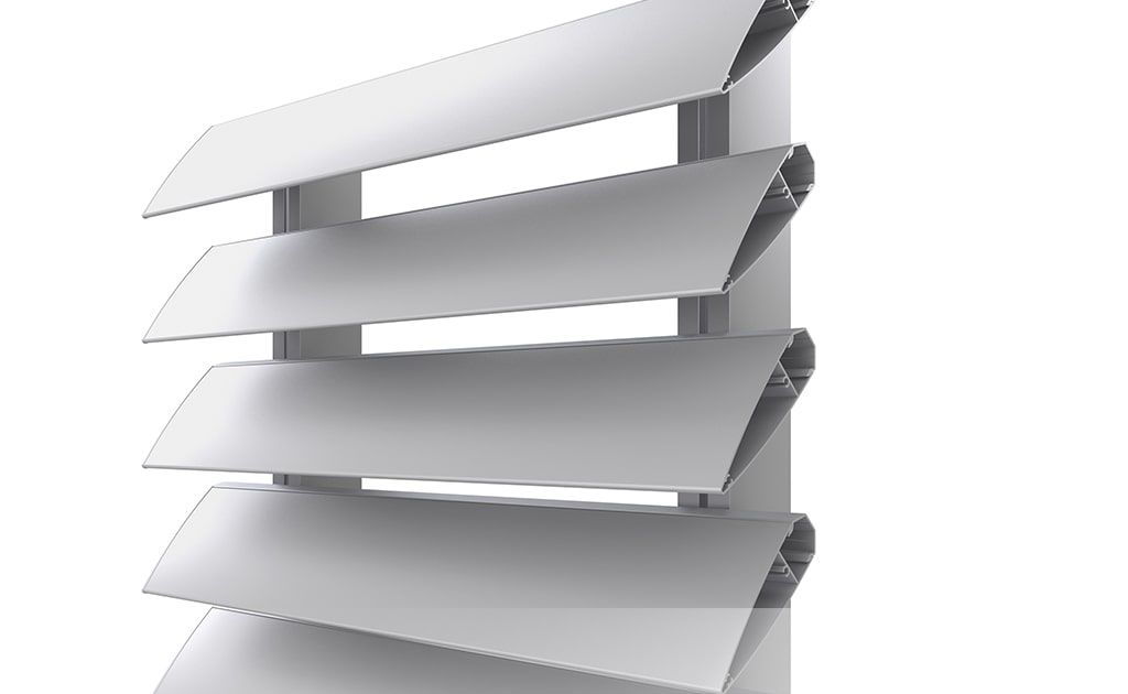 متریال نمای آلومینیوم لوور