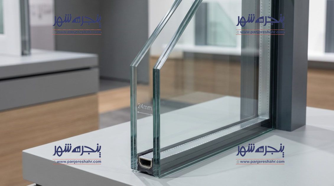جدول وزن شیشه دوجداره بر حسب ضخامت